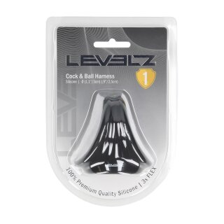 Levelz Silikon Penis und Hoden Harness