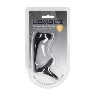 Levelz Tri O Silikon Schaft Penis und Hodenring
