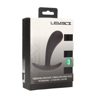 Levelz Vibrating Silicone Prostate Stimulator Anal Plug S