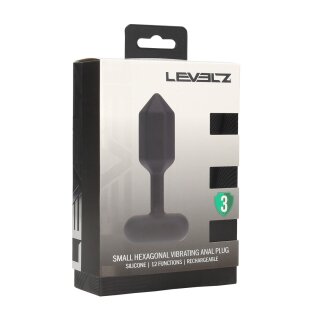 Levelz Hexagonal Vibrating Silicone Anal Plug S