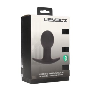 Levelz Vibrating Silikon Analplug mit Einzelkugel
