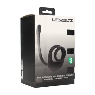 Levelz Dual Motor Silicone Cock Ring with Prostate Stimulator