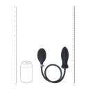 Levelz Ribbed Inflatable Silicone Anal Plug