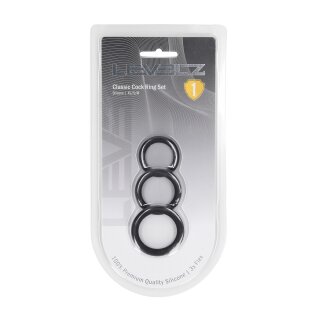 Levelz Classic Silicone Penis Ring Set