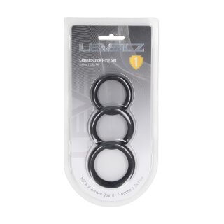Levelz Classic Silicone Penis Ring Set of 3