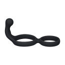 Levelz Silikon Doppel Penisring mit Anal Stimulator