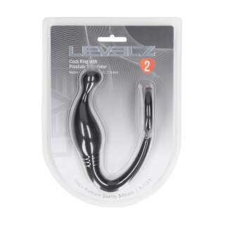 Levelz Silikon Penisring mit Prostata Stimulator