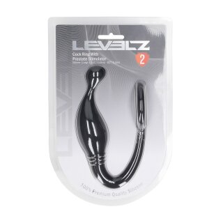 Levelz Silikon Penisring mit Prostata Stimulator
