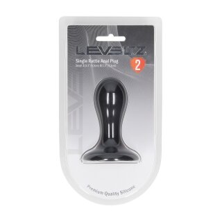 Levelz Single Rattle Liquid Silicone Anal Plug