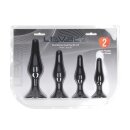 Levelz Schlankes Silikon Analplug Set 4 teilig