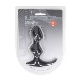 Levelz Full Double Ripple Silicone Prostate Massager