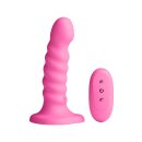 NS Novelties Colours Ribbed Vibrator Dildo