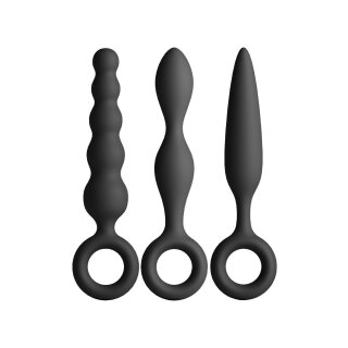 NS Novelties analplug set mit fingerring schwarz