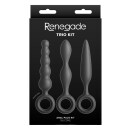 NS Novelties analplug set mit fingerring schwarz