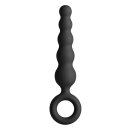 NS Novelties analplug schlank mit fingerring schwarz