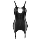 ZADO Lamb Nappa Suspender Dress with Powernet Inserts 2XL