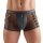 Svenjoyment Fishnet Pants with Wetlook and Chains Black M