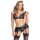 Cottelli Collection Soft Bra Set with Suspender Brief Black XL