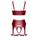 Cottelli Collection Bordeaux Lingerie Set with Suspender Belt 75B/S