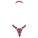 Noir Kink Royal Sheer String Body Burgundy M