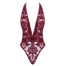 Noir Kink Royal Sheer String Body Burgundy L