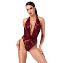 Noir Kink Royal Transparenter Riostring-Body Burgundrot XL