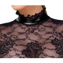 Noir Kink Royal Spitzen-Midikleid mit Taillencorsage S