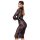 Noir Kink Royal Spitzen-Midikleid mit Taillencorsage M