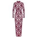 Noir Kink Royal Transparentes Maxikleid Burgundrot XL