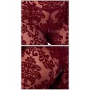 Noir Kink Royal Sheer Long Sleeve Jumpsuit Burgundy XL
