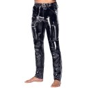 Black Level Lack-Skinny-Hose mit Zip-Taschen M