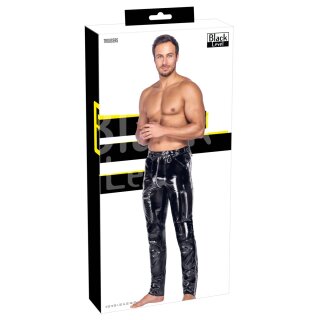 Black Level Lack-Skinny-Hose mit Zip-Taschen 2XL
