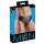 Svenjoyment Wetlook Riostring mit Reißverschluss Schwarz Rot 3XL