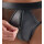 Svenjoyment Wetlook Slip mit Netz-Einsätzen Schwarz M