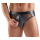 Svenjoyment Wetlook Slip mit Netz-Einsätzen Schwarz XL