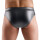 Svenjoyment Wetlook Slip mit Netz-Einsätzen Schwarz XL