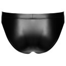 Svenjoyment Wetlook Slip mit Netz-Einsätzen Schwarz 3XL