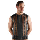 Svenjoyment Mesh Shirt with Wetlook and Zipper Black 2XL