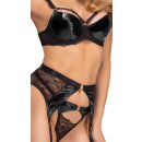 Cottelli Collection Straps-Set mit Bügel-BH 80B/M Schwarz 3-teilig