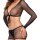 Cottelli Collection Fishnet Suspender Set Black S-L 4-Piece
