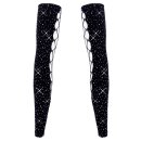 Cottelli Collection Arm Warmers with Rhinestones Black S-L