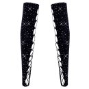 Cottelli Collection Arm Warmers with Rhinestones Black S-L
