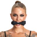 You2Toys Bad Kitty Knochen-Knebel mit Kopfriemen Schwarz