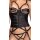 Cottelli Collection Strapscorsage mit String Ouvert 75B/S Schwarz