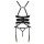 Cottelli Collection Strapscorsage mit String Ouvert 75B/S Schwarz