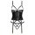 Cottelli Collection Suspender Corset with Ouvert Thong 80B/M Black