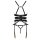 Cottelli Collection Suspender Corset with Ouvert Thong 80B/M Black