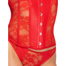 Cottelli Collection Busenfreie Corsage mit String M Rot