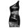 Cottelli Collection One-Shoulder Minikleid Mattlook Spitze Schwarz S