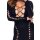 Cottelli Collection Long Sleeve Mini Dress with Cut-Outs Black S-L